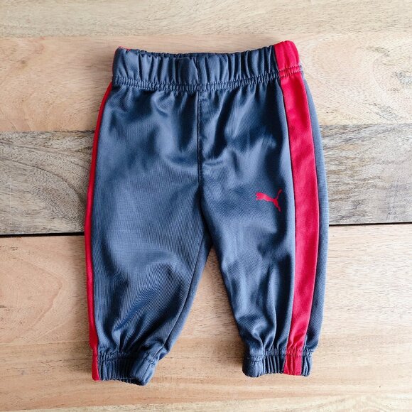 🧸 SALE! (5/$15, 8/$22, 12/$30) Puma baby pants 3-6m grey joggers baby boy - Picture 1 of 4